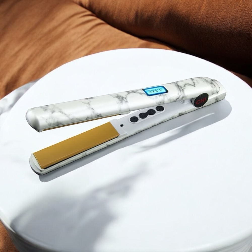 CHI Original Ceramic Hair Straightening Flat Iron| 1" Modern Marble